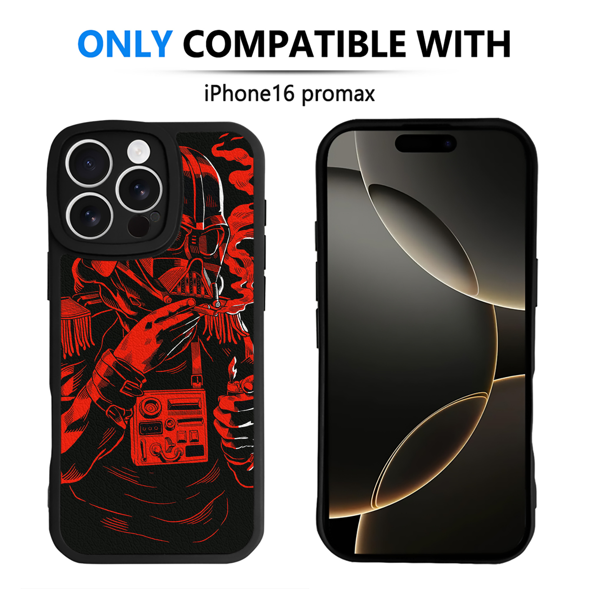 （画像用） スター・ウォーズ Star Wars 【iPhone 16シリーズ対応】シリコンスマホケース（レザー調） 材質：シリコン